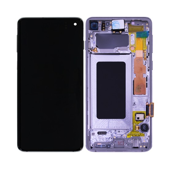Touch+Display+Frame Samsung Galaxy S10/G973 Service Pack Silver Touch+Display+Frame Samsung Galaxy S10/G973 Service Pack Silver